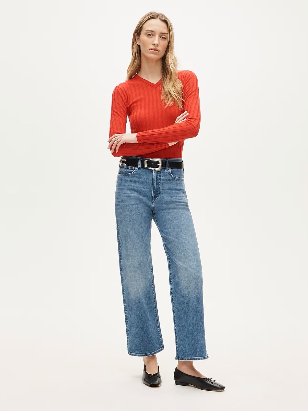 J.Crew Slim-wide jean in super-stretch in cobalt wash